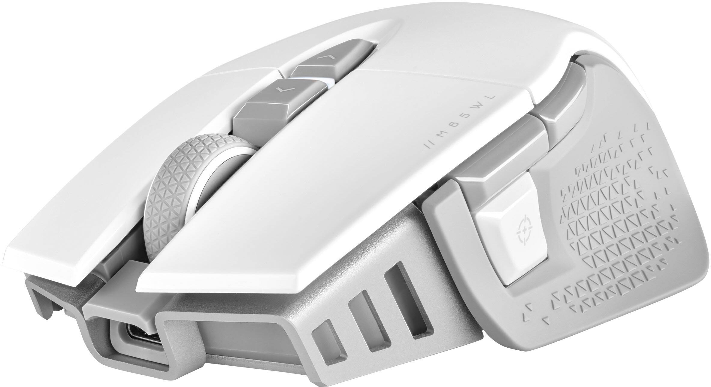 Alt View 12. CORSAIR - M65 Ultra Wireless Optical Gaming Mouse with Slipstream Technology - White.
