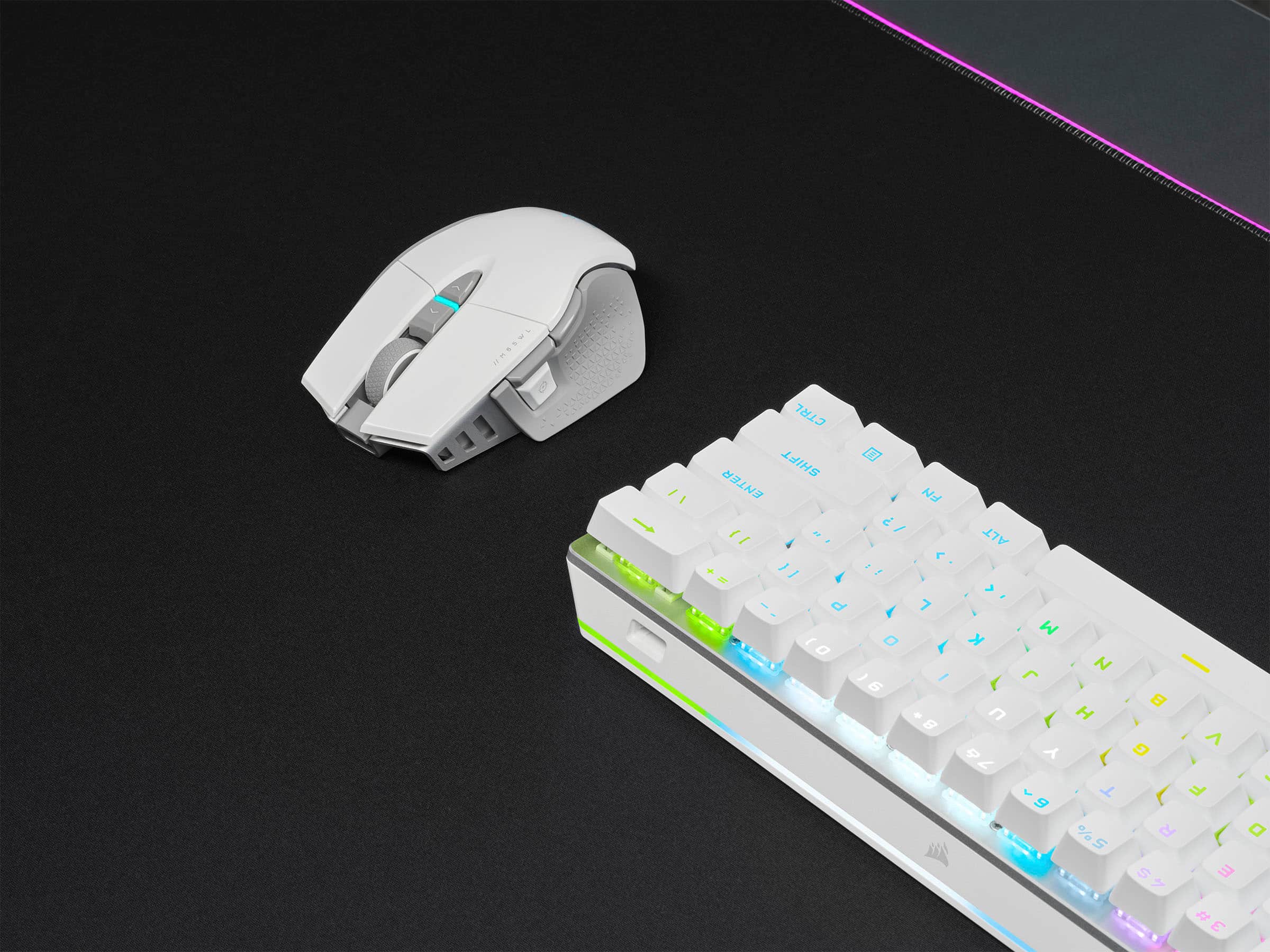 Alt View 19. CORSAIR - M65 Ultra Wireless Optical Gaming Mouse with Slipstream Technology - White.