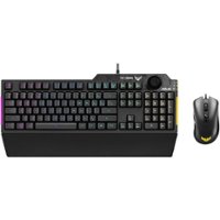 ASUS - Wired Gaming Membrane Keyboard and Mouse Bundle with RGB Lighting - Gun Metal Gray - Front_Zoom