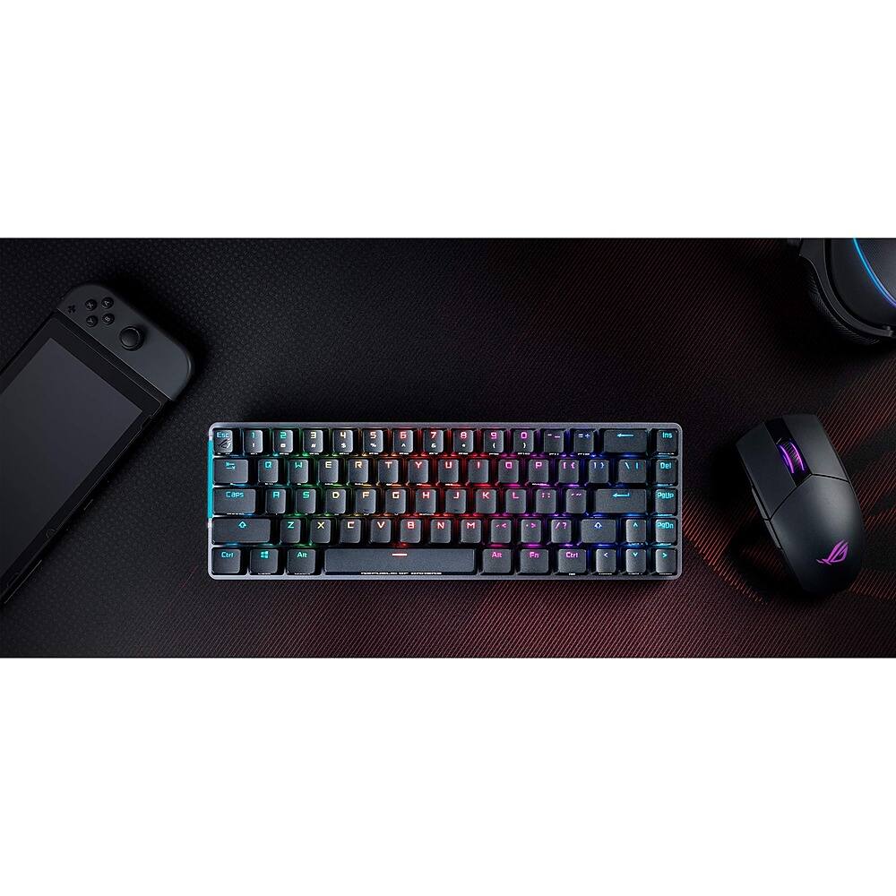 Alt View 24. ASUS - Falchion NX 65% Wireless Mechanical Gaming Keyboard - Black.