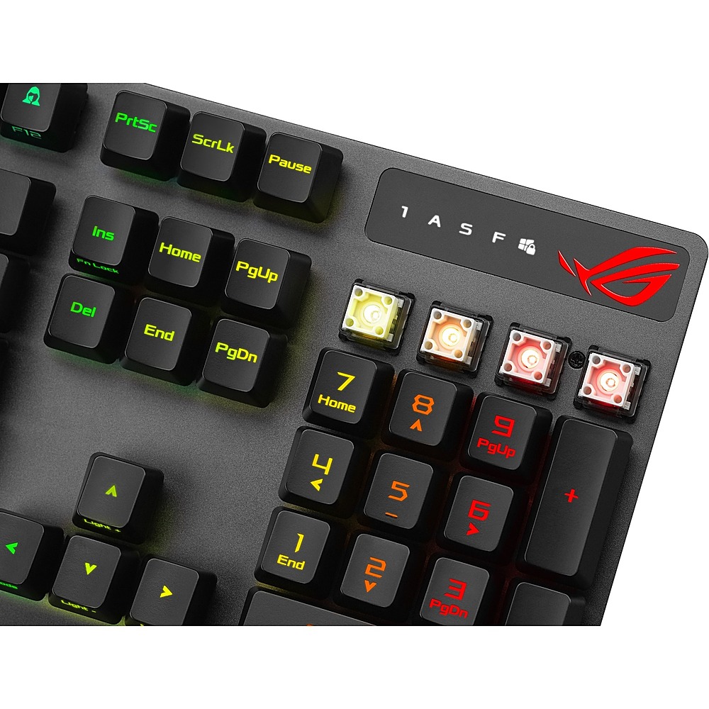 Best Buy: ASUS Strix Scope RX Ergonomic Wired Mechanical Gaming Keyboard  Black XA05 ROG STRIX SCOPE RX/BL/US