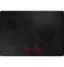 Angle. GE Profile - 30" Electric Built In Cooktop - Black.