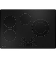 GE Profile - 30" Electric Built In Cooktop - Black - Front_Zoom