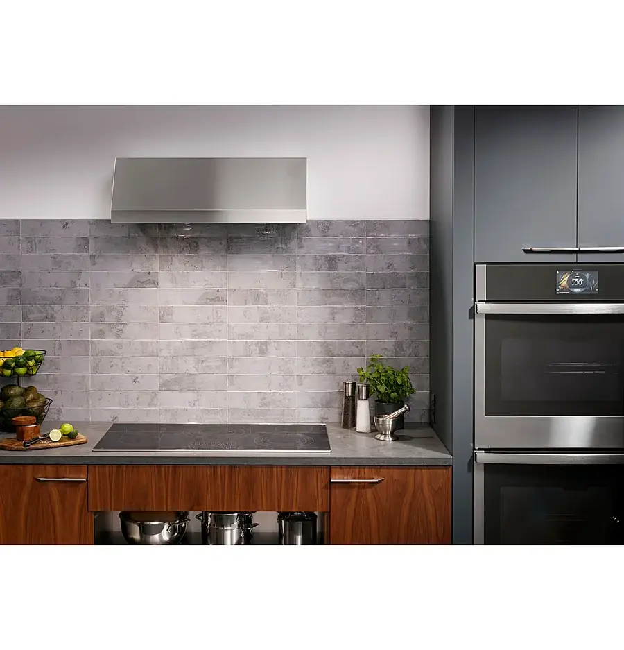 Alt View 13. GE Profile - 30" Electric Built In Cooktop - Black.