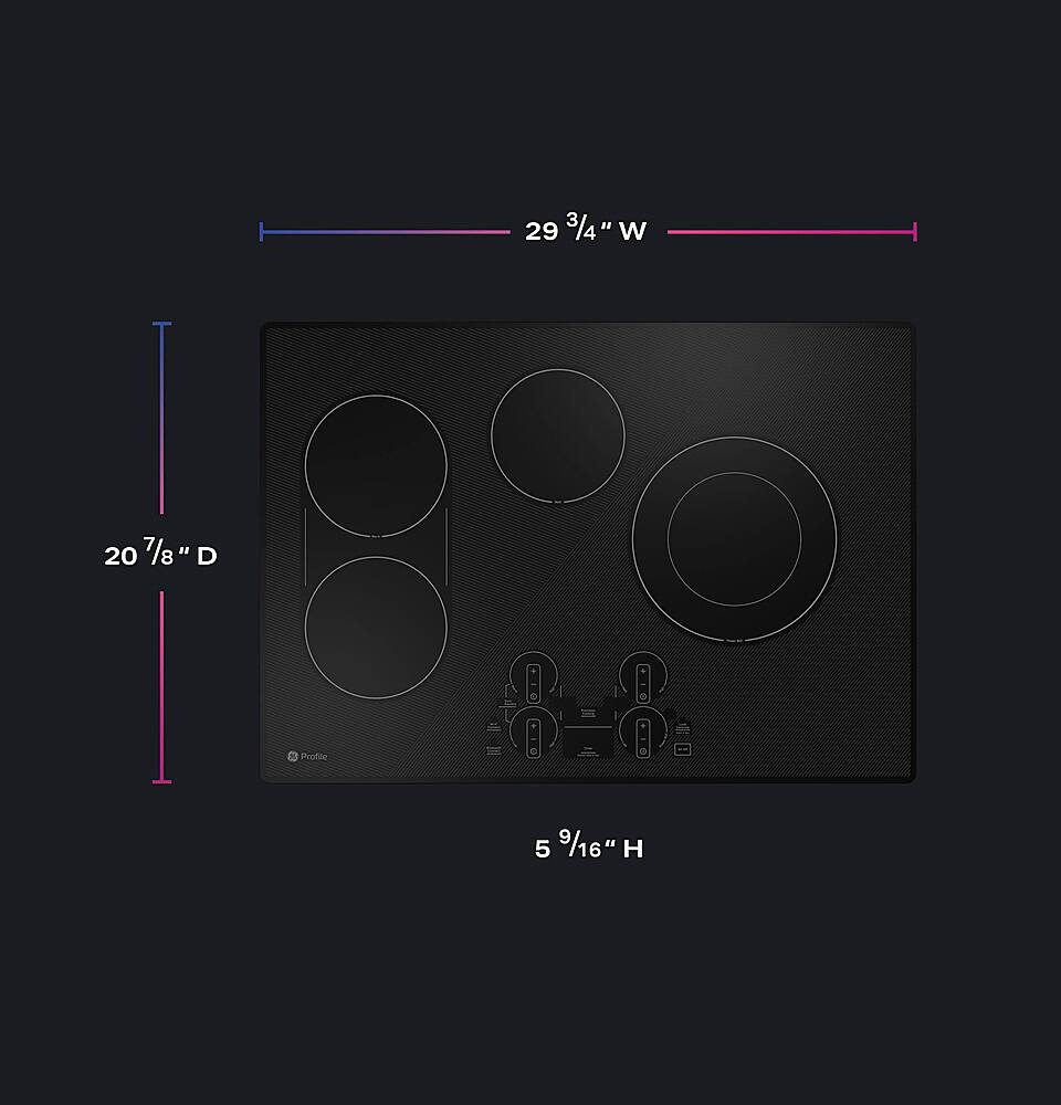 GE Profile 30" Electric Built In Cooktop Black PEP7030DTBB Best Buy