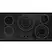 Front. GE Profile - 36" Electric Built In Cooktop - Black.