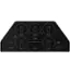 Left. GE Profile - 36" Electric Built In Cooktop - Black.