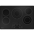 GE Profile - 30 in. Wide 4 Element Electric Built-In Cooktop with Precision Temperature Control - Black