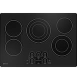 GE Profile - 30 in. Wide 4 Element Electric Built-In Cooktop with Precision Temperature Control - Black