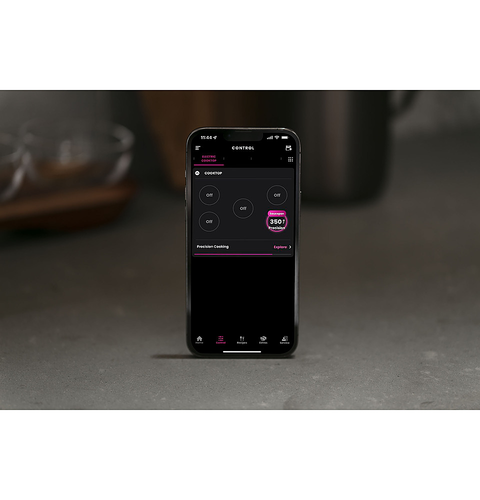 Alt View 14. GE Profile - 30" Electric Built In Cooktop - Black.