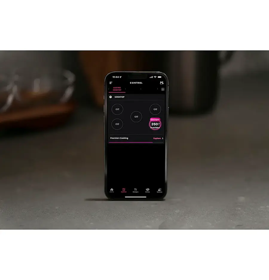 Alt View 14. GE Profile - 30" Electric Built In Cooktop - Black.