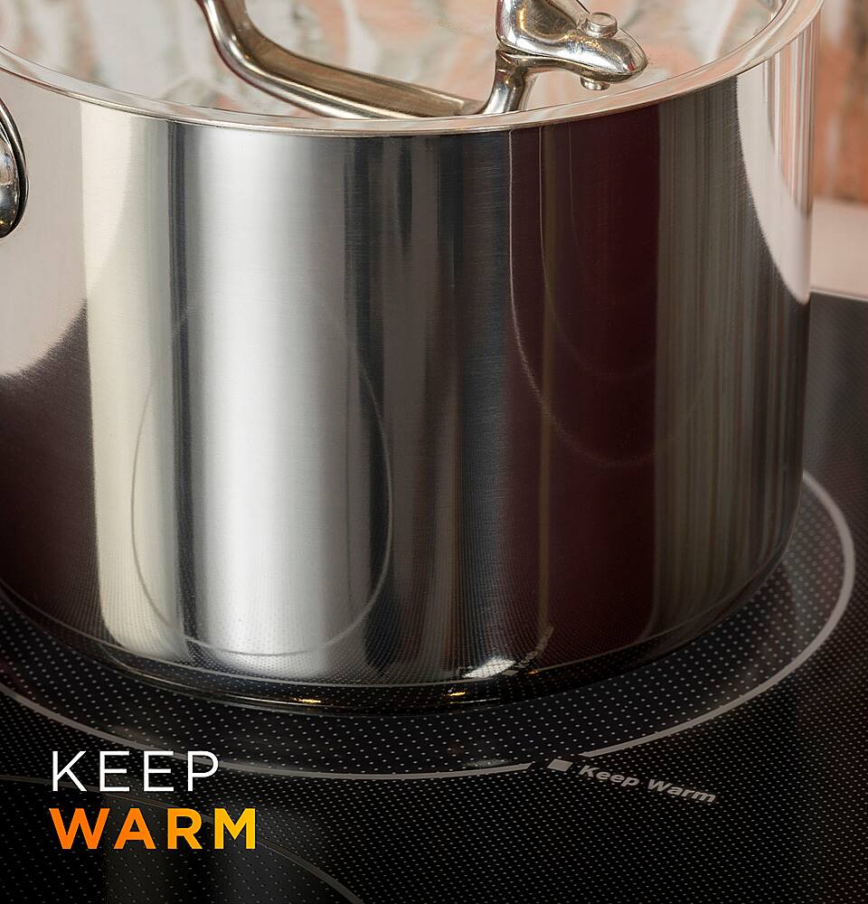 Alt View 16. GE - 30" Electric Built In Cooktop - Stainless Steel.