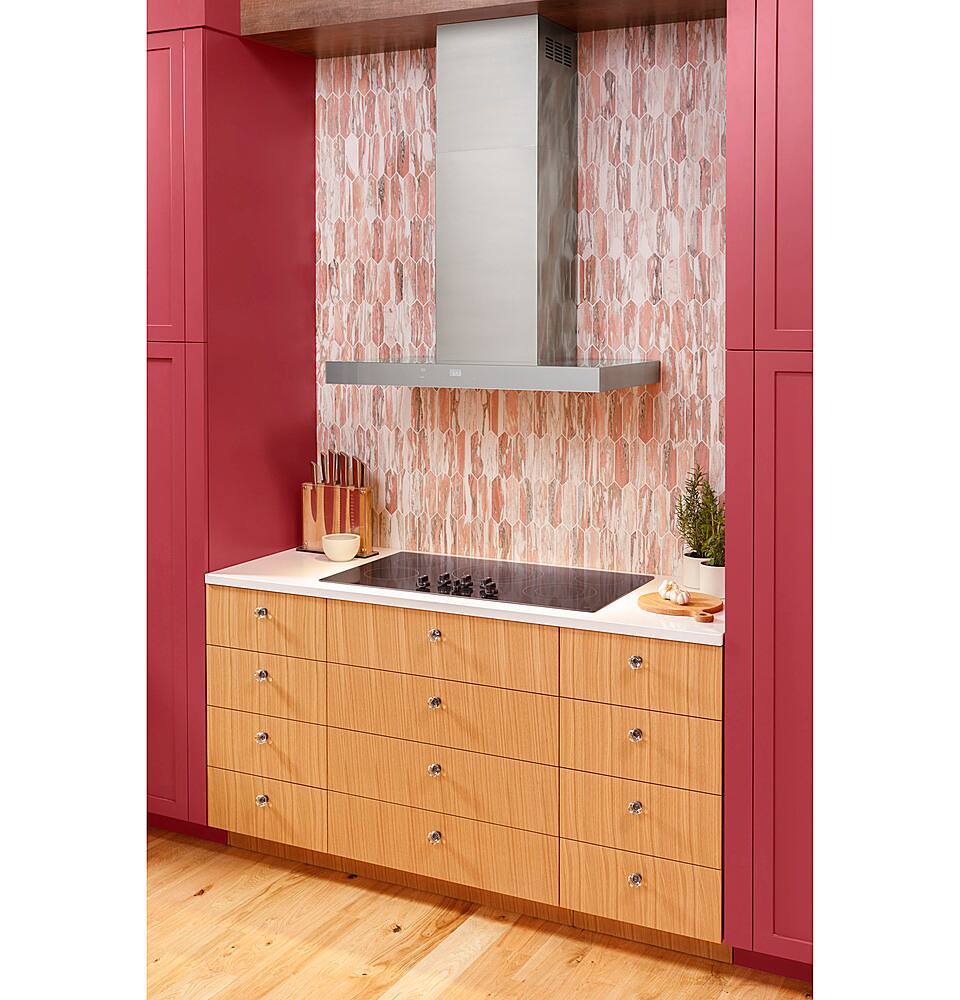 Alt View 18. GE - 30" Electric Built In Cooktop - Stainless Steel.