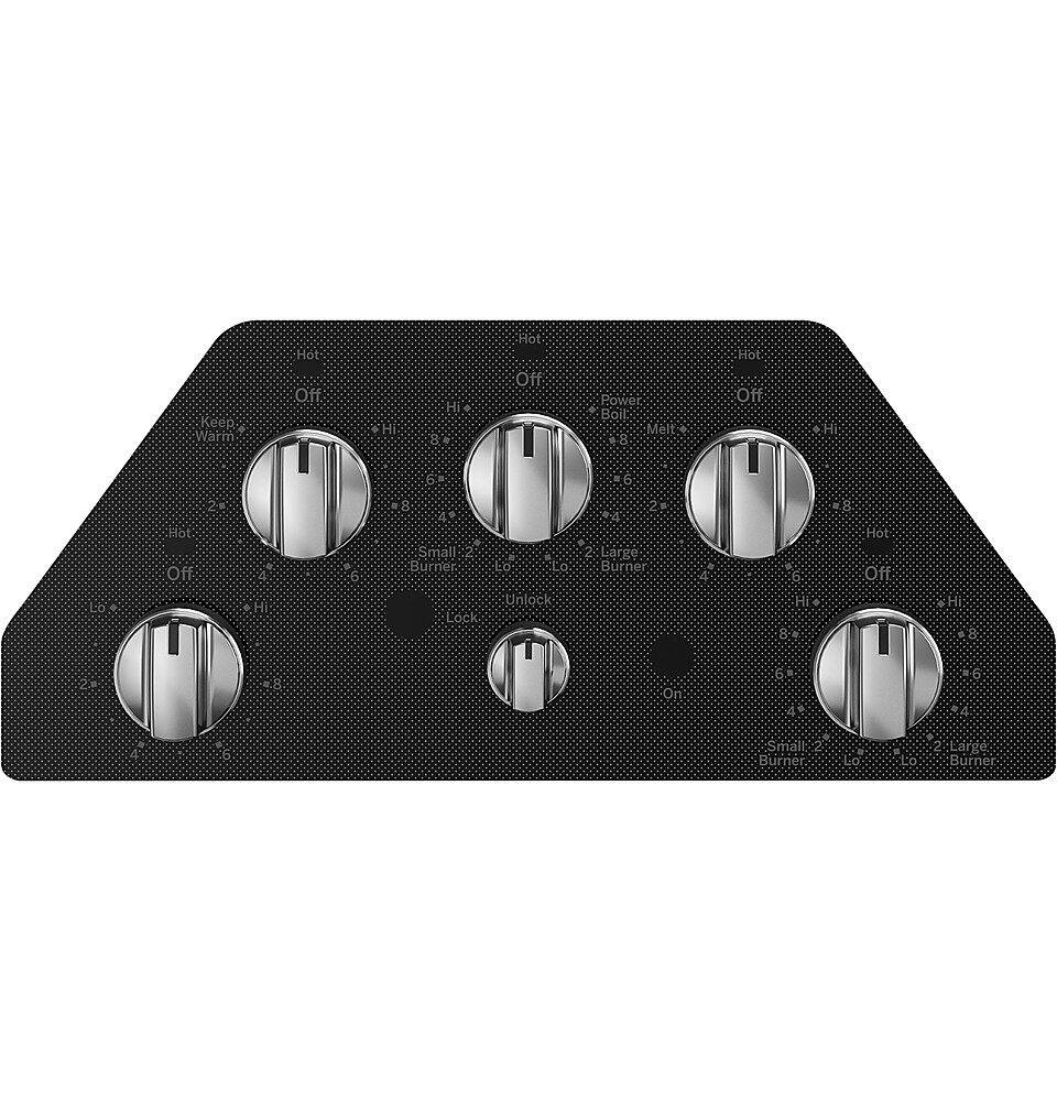 Left. GE - 30" Electric Built In Cooktop - Stainless Steel.