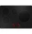 Angle. GE Profile - 30" Electric Built In Cooktop - Black.
