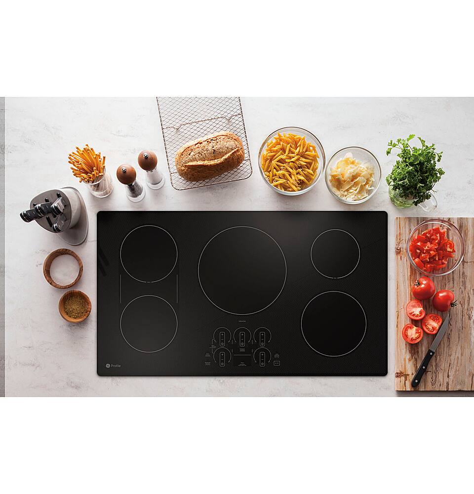 GE Profile 36" Electric Built In Cooktop Black PHP9036DTBB Best Buy