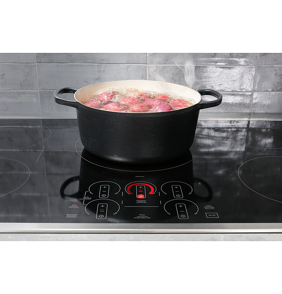 GE Profile 36 Built-In Electric Cooktop Stainless Steel PP962SMSS - Best  Buy