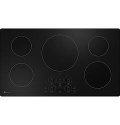 GE Profile - ENERGY STAR 36" Built-In Electric Induction Cooktop - Black - Front_Zoom