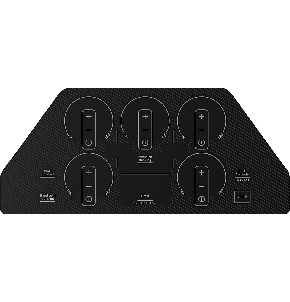 Alt View 11. GE Profile - 36" Electric Built In Cooktop - Black.
