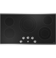 GE - 36" Electric Built In Cooktop - Stainless steel - Front_Zoom