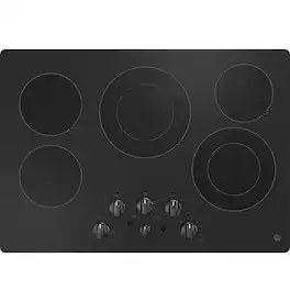 GE - 30" Electric Built In Cooktop - Black