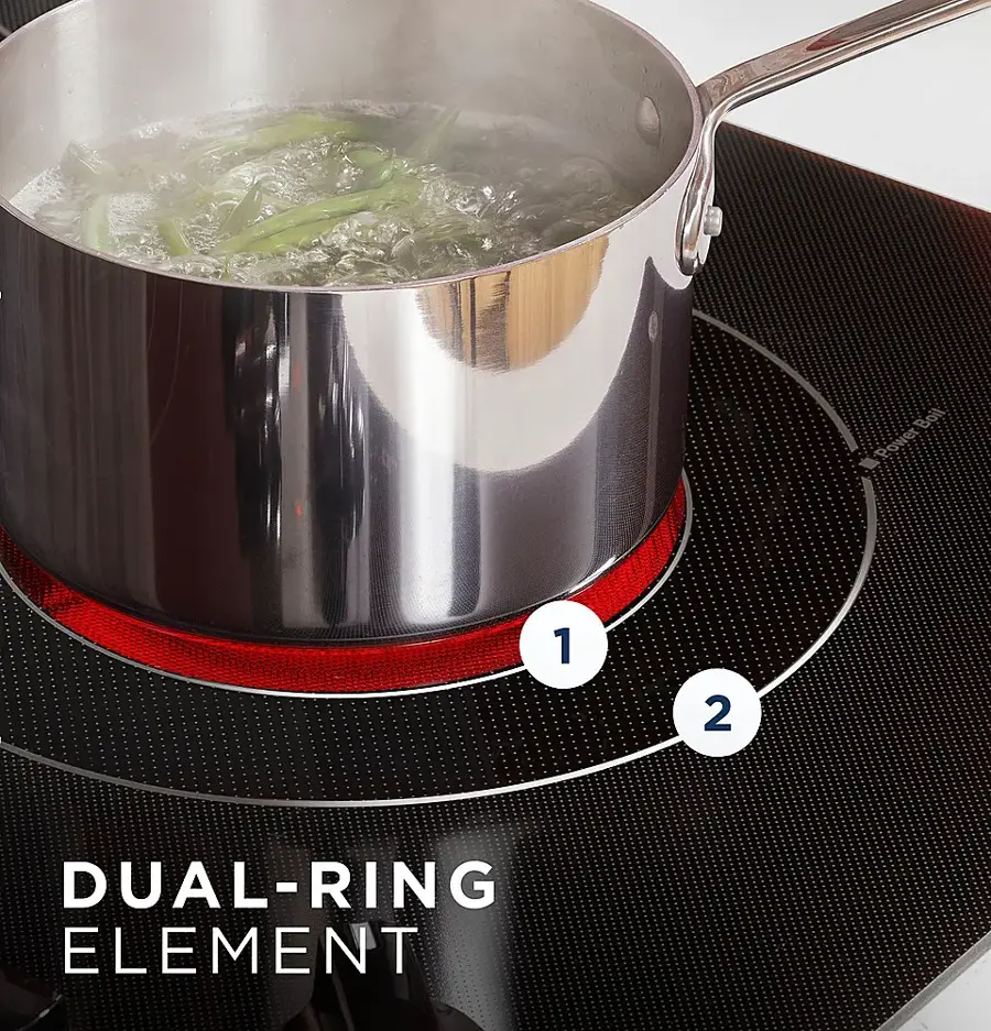 Alt View 25. GE - 30" Electric Built In Cooktop - Black.