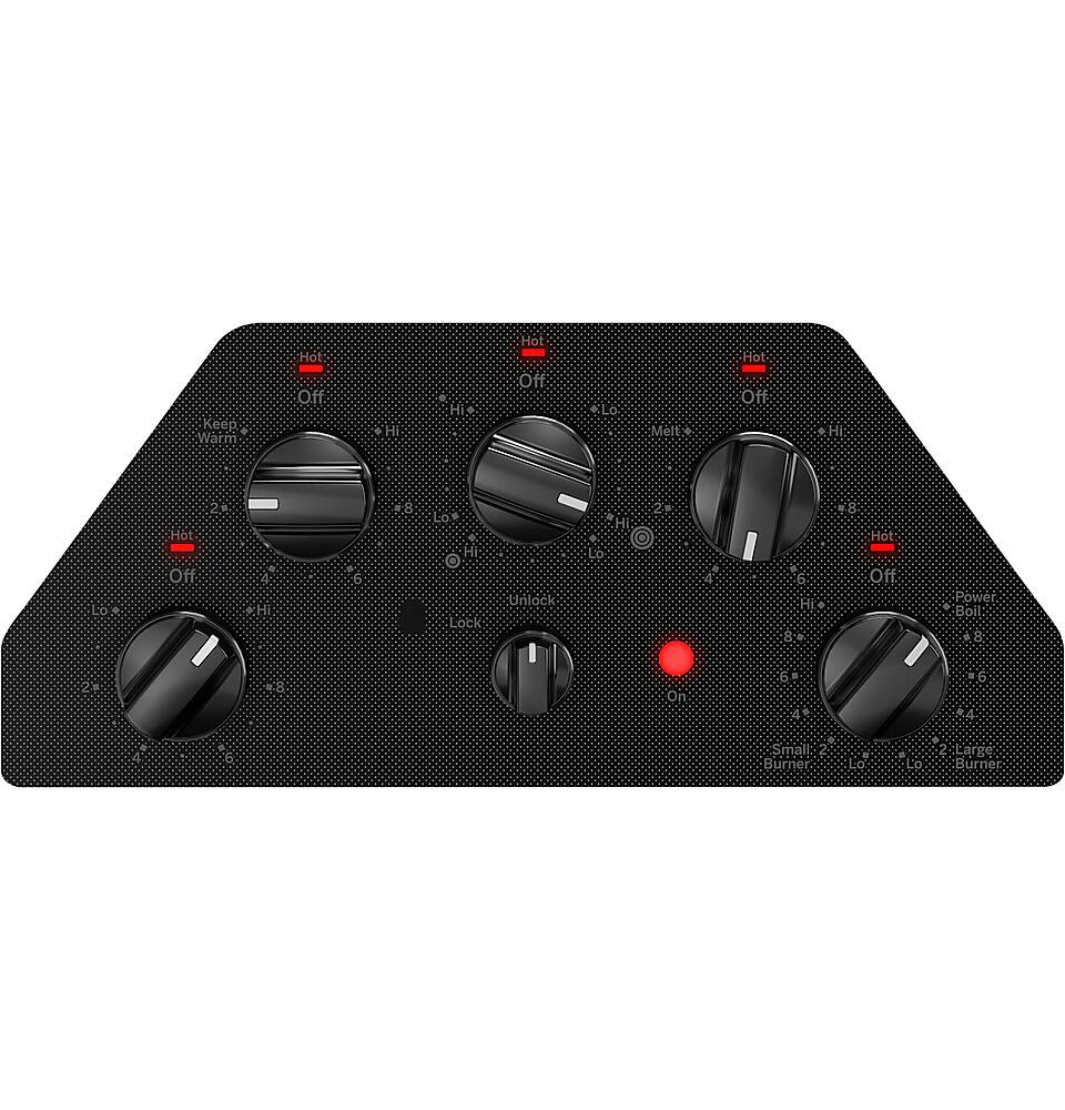 Alt View 11. GE - 36" Electric Built In Cooktop - Black.