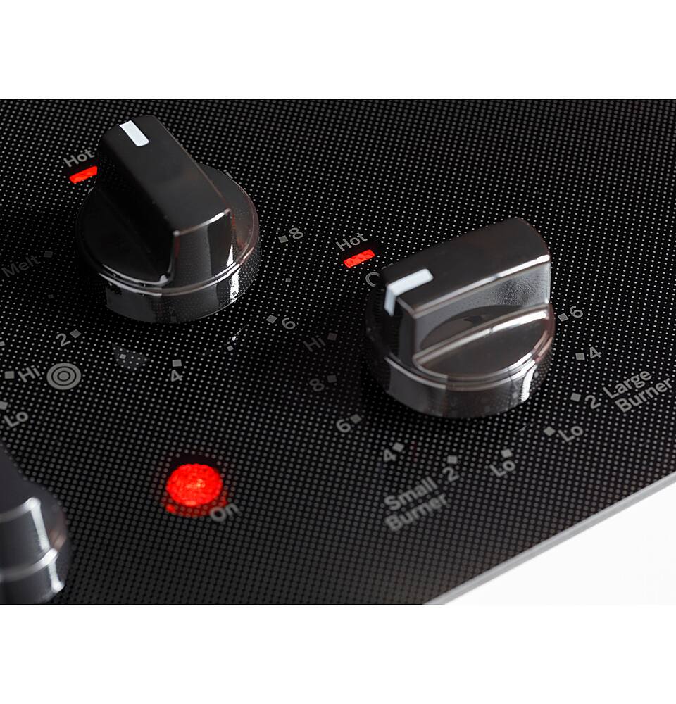 Alt View 22. GE - 36" Electric Built In Cooktop - Black.