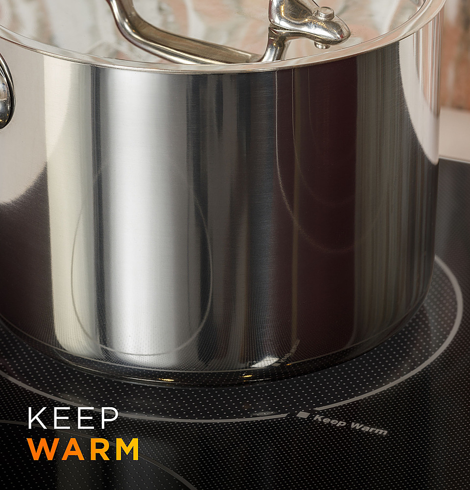 Alt View 28. GE - 36" Electric Built In Cooktop - Black.