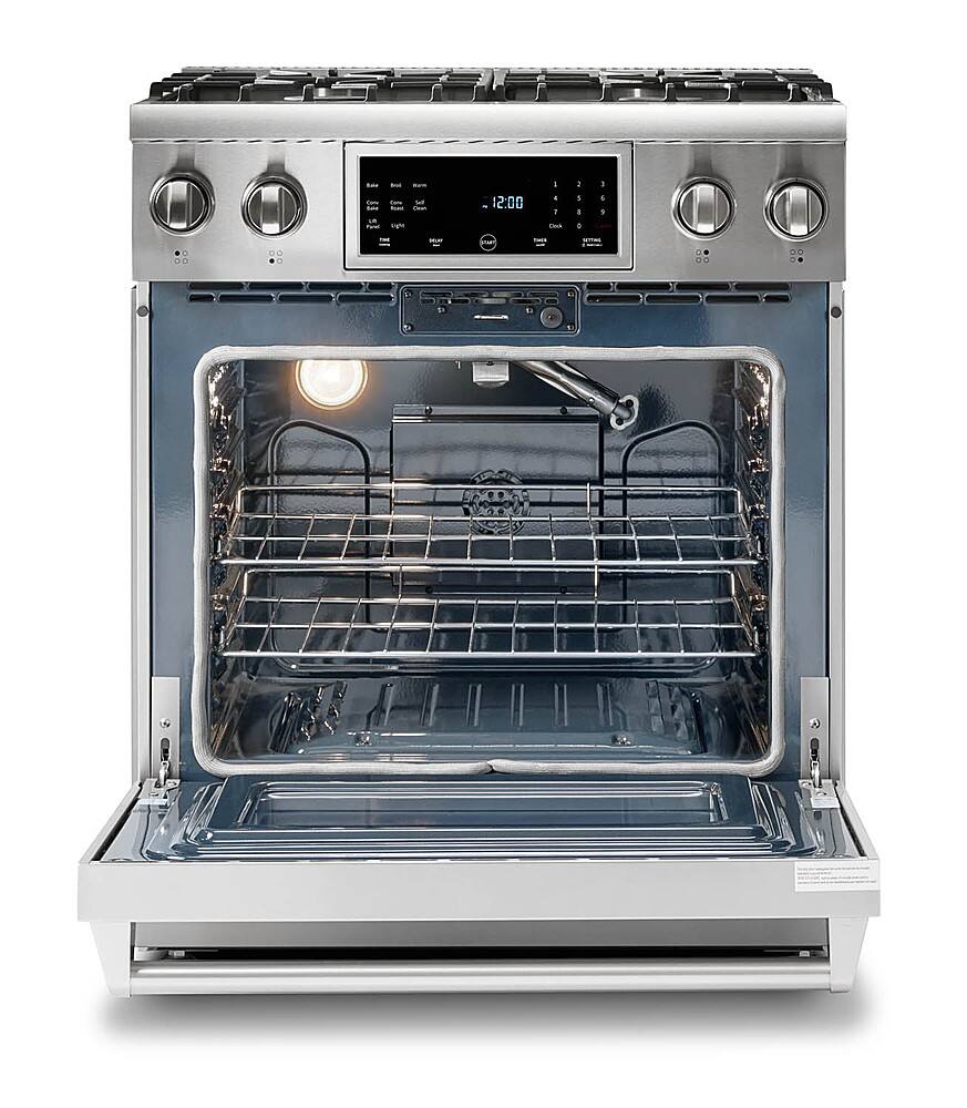 Alt View 11. Thor Kitchen - 4.55 cu. Ft.  Freestanding LP Gas Range with Self Cleaning - Stainless Steel.