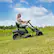 Alt View 13. Greenworks - 80 Volt 42" CrossoverT Electric Riding Lawn Mower (6 4Ah Batteries and 3 Dual Port Turbo Chargers Included) - Green.