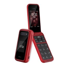 Nokia - 2780 Flip Phone (Unlocked) - Red - Front_Zoom