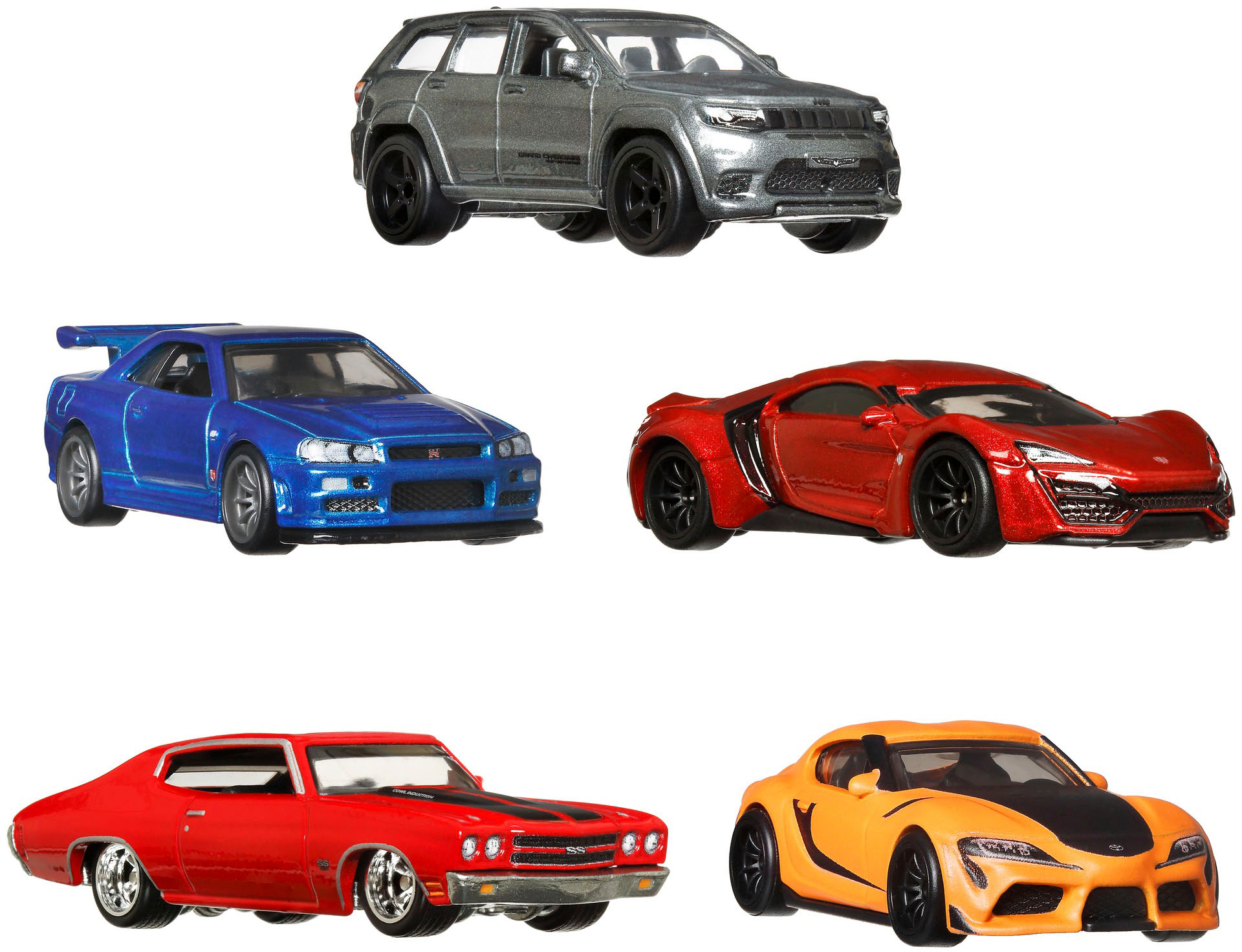 Angle View: Hot Wheels - Fast & Furious Vehicles Premium Collector Bundle