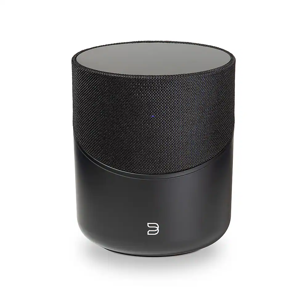 Front. Bluesound - Omni-Hybrid Hi-Res Wireless Music Streaming Speaker - Black.