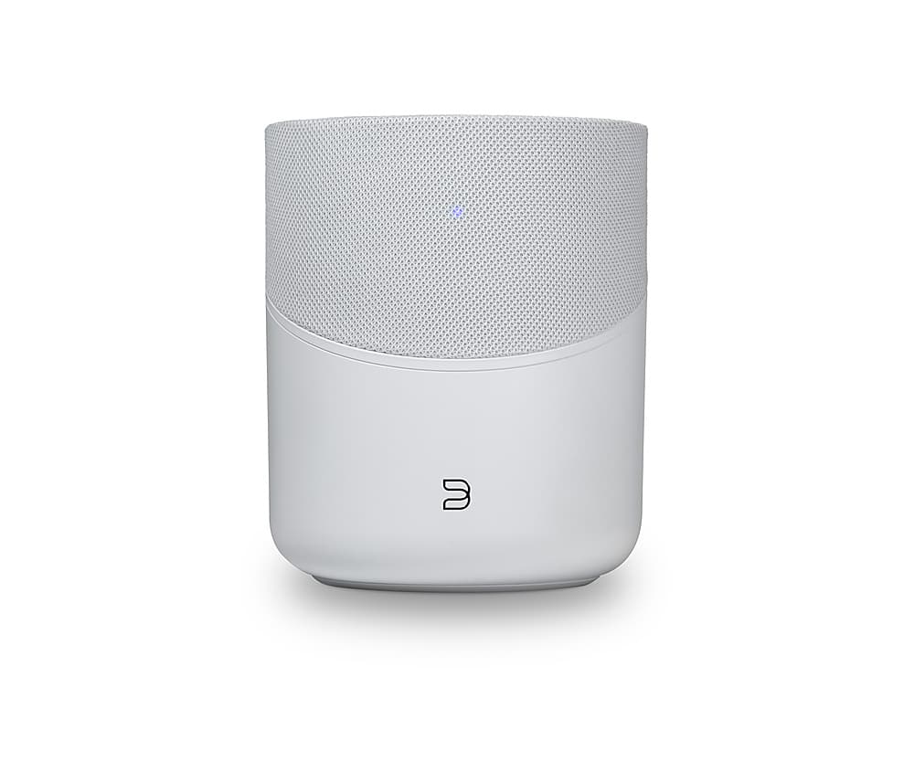 Front. Bluesound - Omni-Hybrid Hi-Res Wireless Music Streaming Speaker - White.