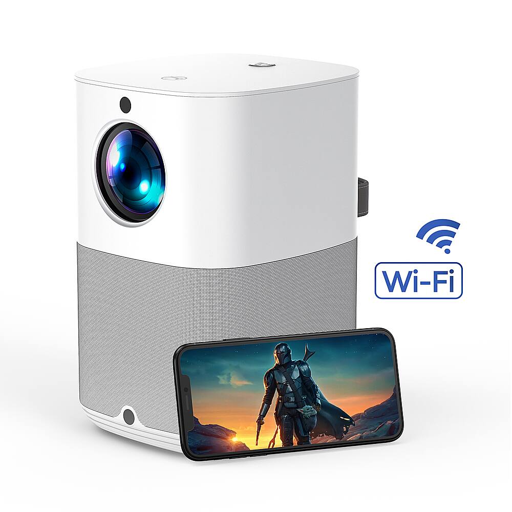Alt View 11. Vankyo - X3 Native 1080P Wireless Single LCD Projector - White.