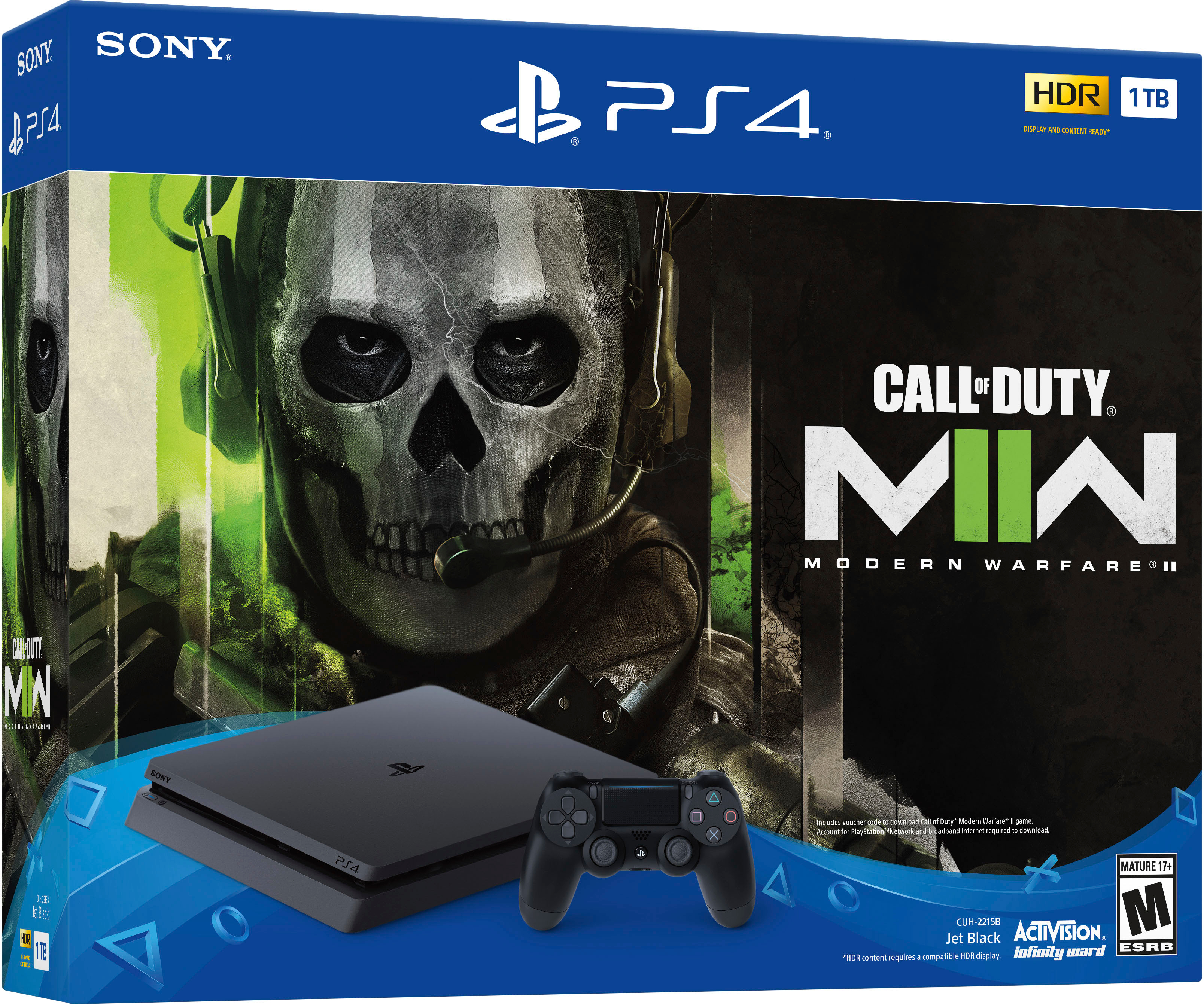 New Sony PlayStation 4 - PS4 1TB Call Of Duty Modern Warfare 2 MW2 Bundle  711719558668