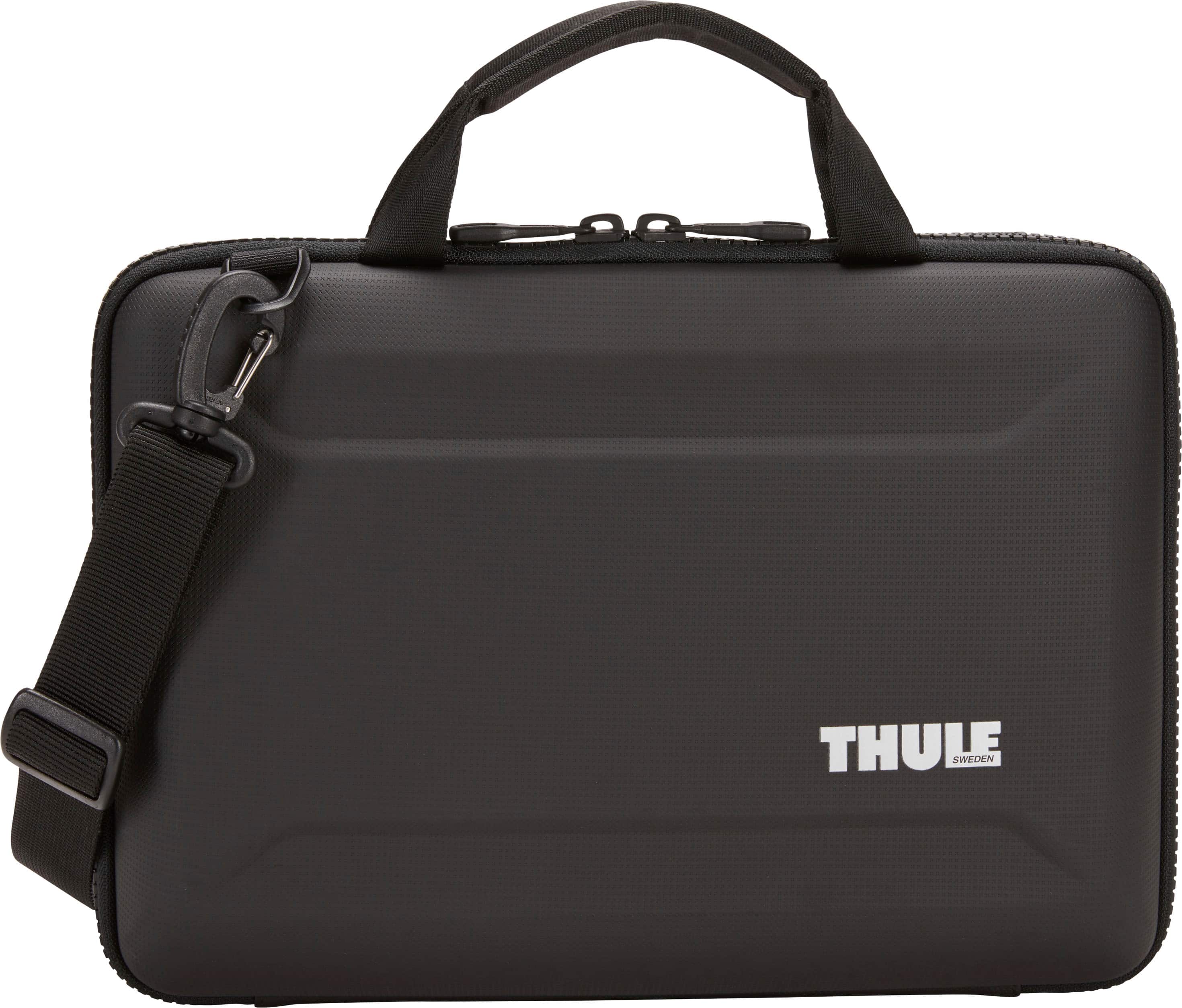 Thule - Gauntlet 4 Attaché Briefcase for 14” MacBook Pro, 13” MacBook Pro, 13” MacBook Air, & 12.3" PCs, Laptops & Chromebooks - Black - Front_Zoom