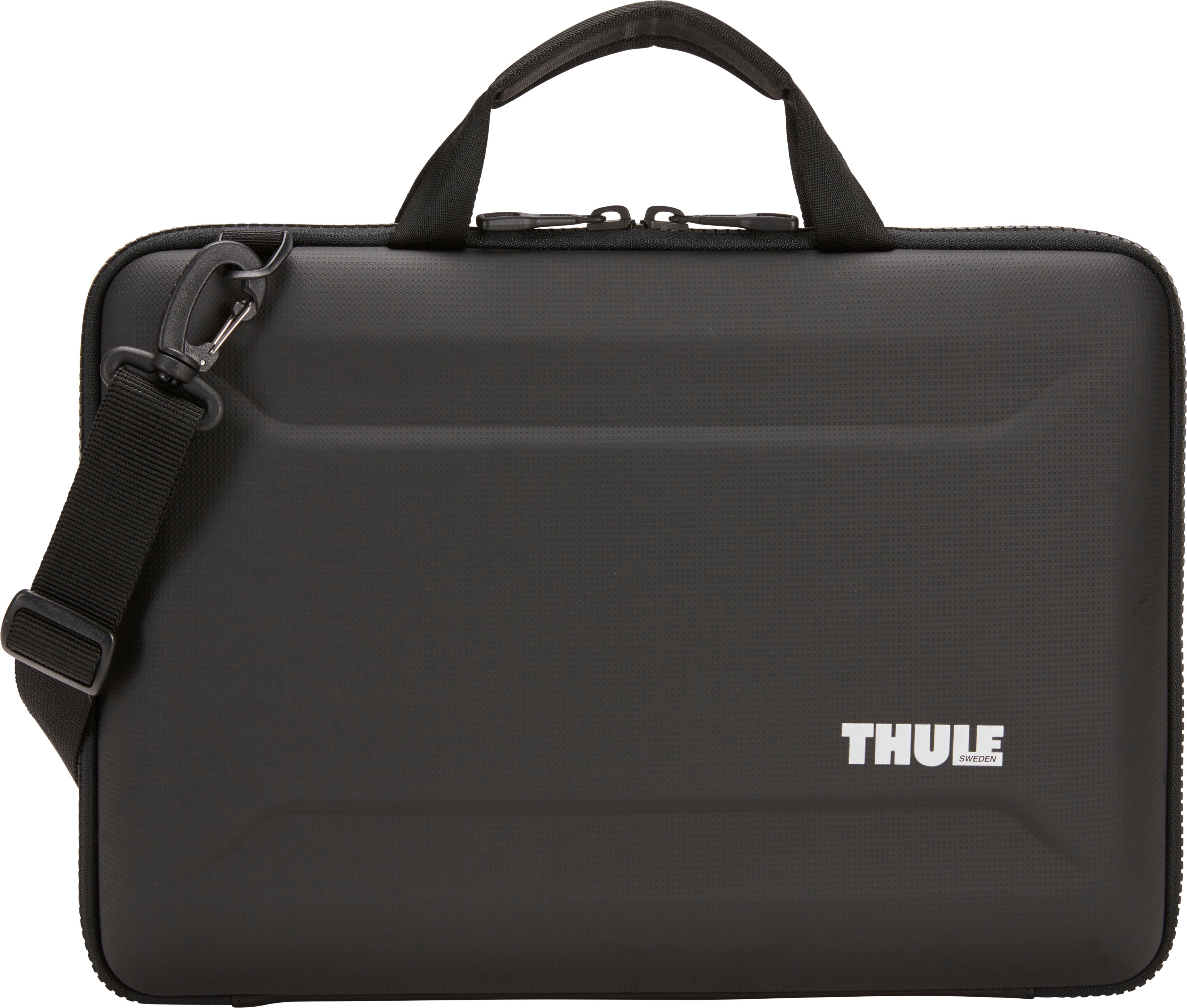 Back View: Thule - Gauntlet 4 Attaché Briefcase for all 16” Apple MacBook Pro Models, all 15” Apple MacBook Pro Models & 14.1" PC & Laptops - Black