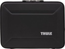 Thule - Gauntlet Laptop Sleeve Laptop Case for 14” Apple MacBook Pro, 13” Apple MacBook Pro, Air, PCs, Laptops & Chromebooks - Black - Front_Zoom