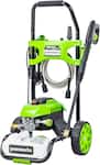 Greenworks - Electric Pressure Washer up to 1900 PSI at 1.2 GPM - Green