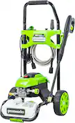 Front. Greenworks - Electric Pressure Washer up to 1900 PSI at 1.2 GPM - Green.