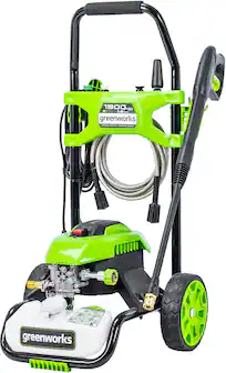 Front. Greenworks - Electric Pressure Washer up to 1900 PSI at 1.2 GPM - Green.