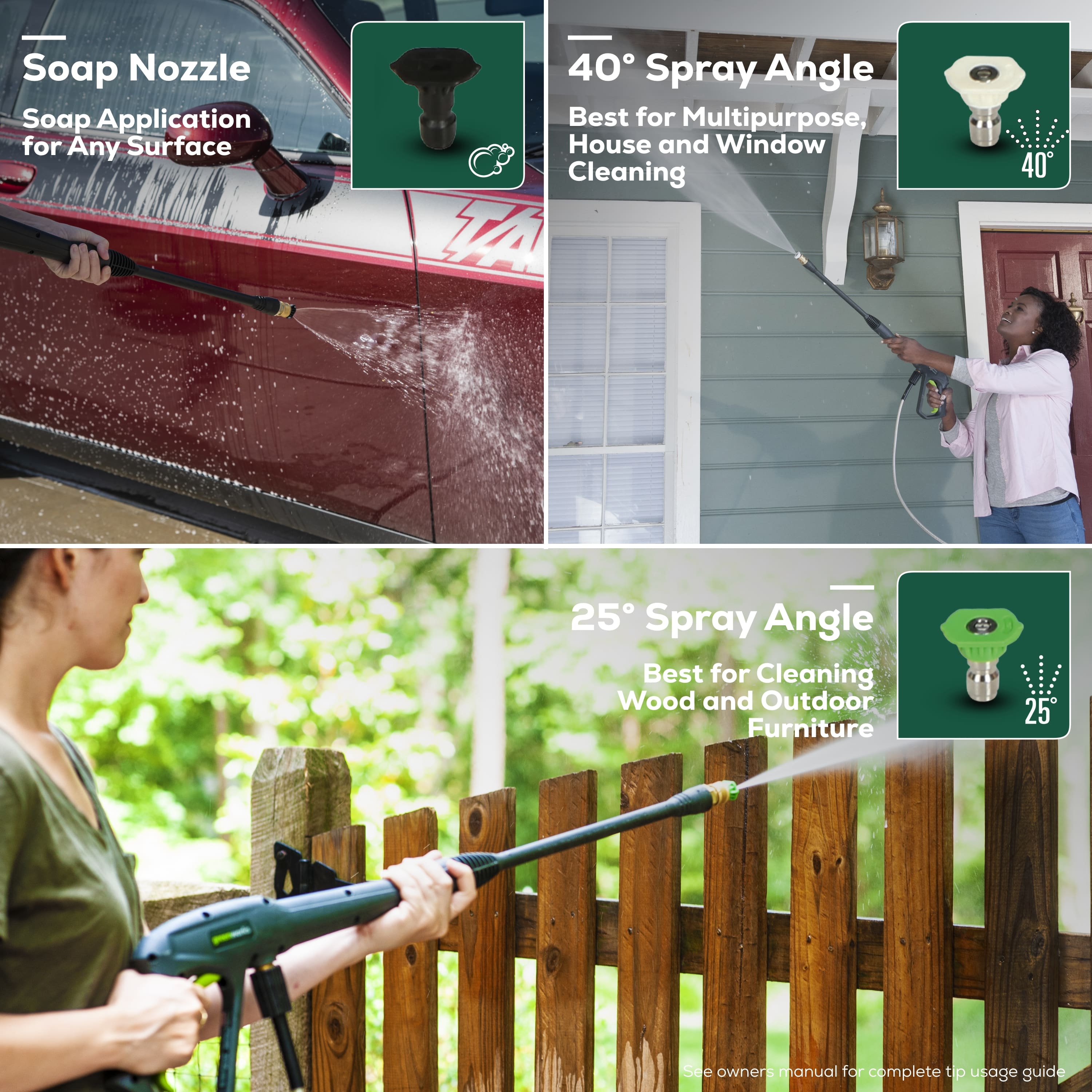 Alt View 14. Greenworks - Electric Pressure Washer up to 1900 PSI at 1.2 GPM - Green.