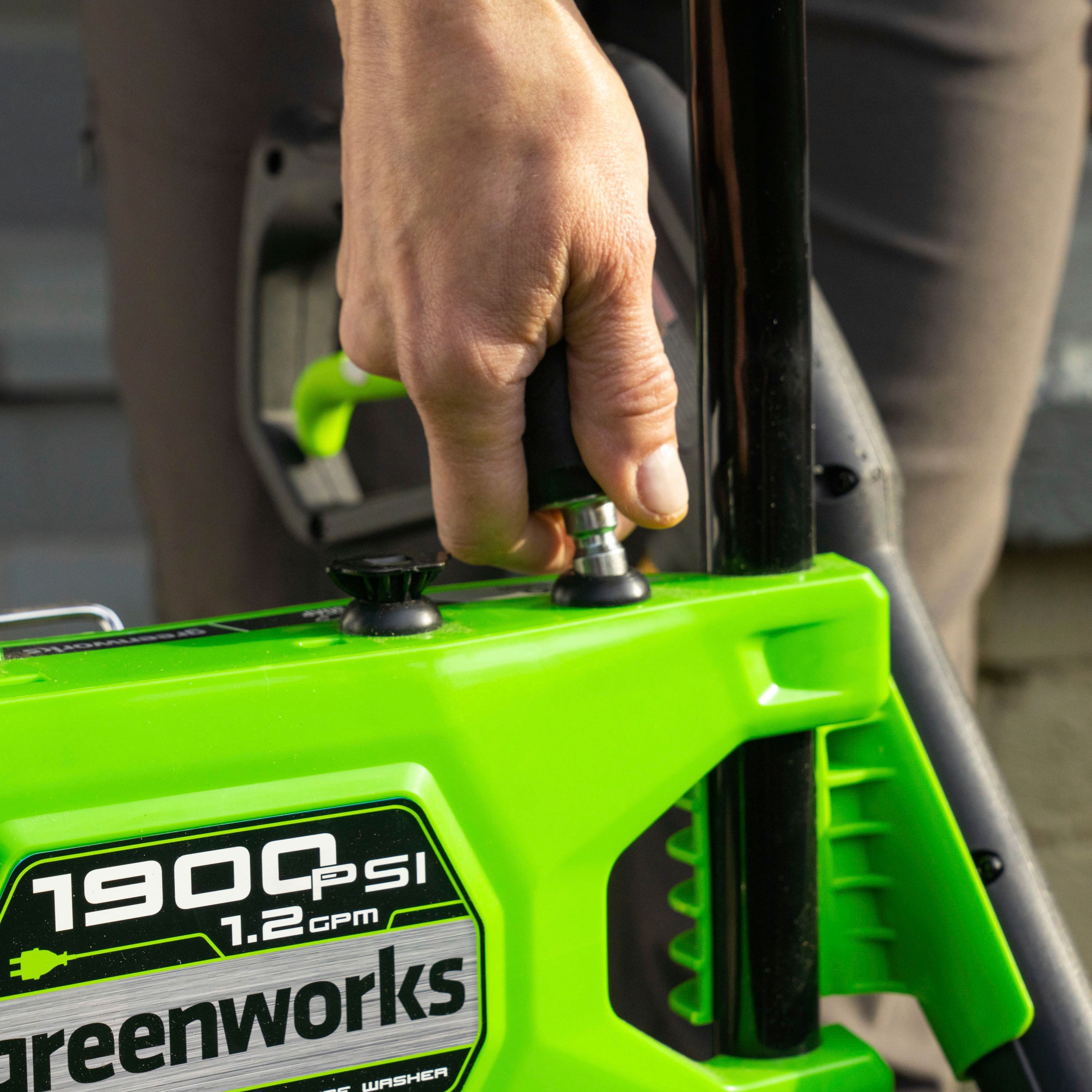 Alt View 17. Greenworks - Electric Pressure Washer up to 1900 PSI at 1.2 GPM - Green.