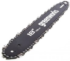 Greenworks - 18" Bar and Chain Combo (.050, 3/8" LP, 62DL) - Black - Front_Zoom