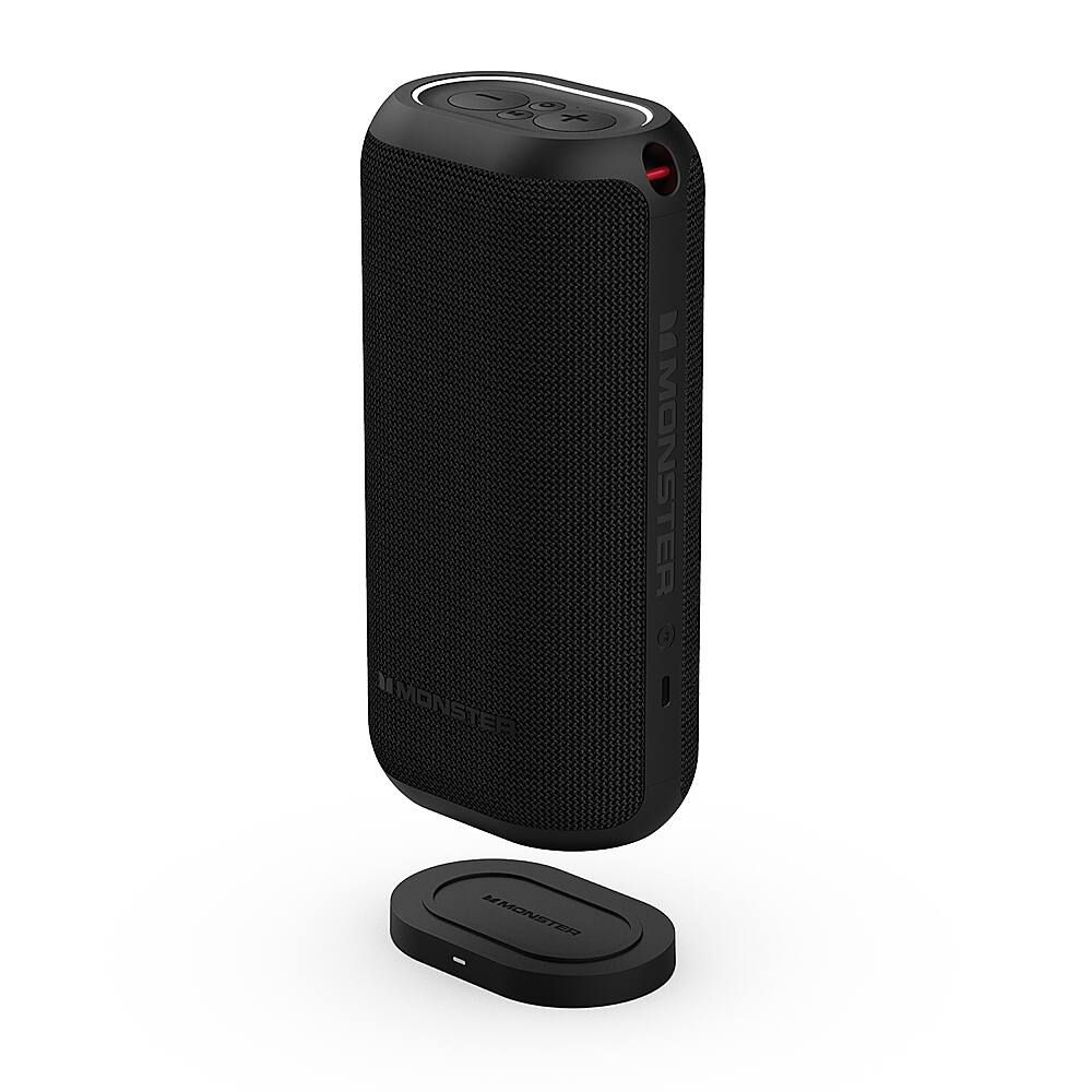 Monster - DNA MAX Portable Bluetooth Speaker with Qi Wireless Charging - Black