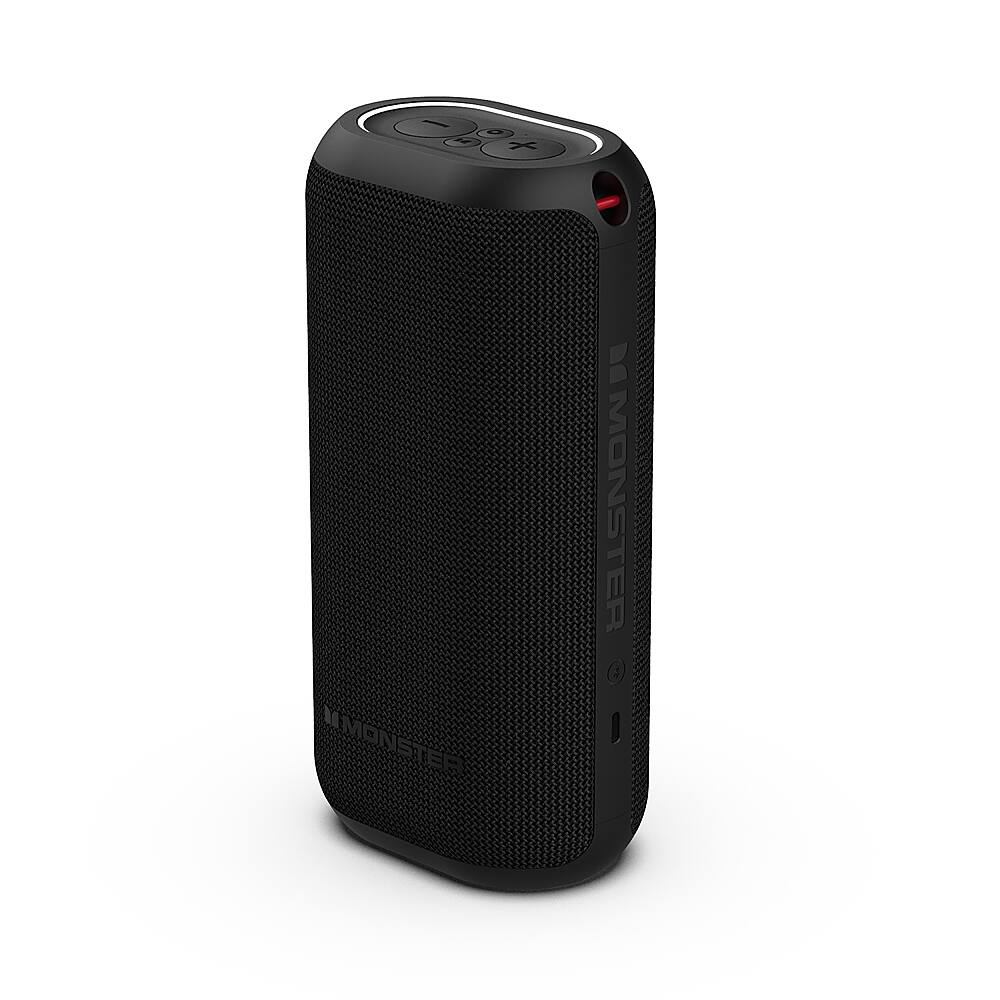 Alt View 13. Monster - DNA MAX Portable Bluetooth Speaker with Qi Wireless Charging - Black.
