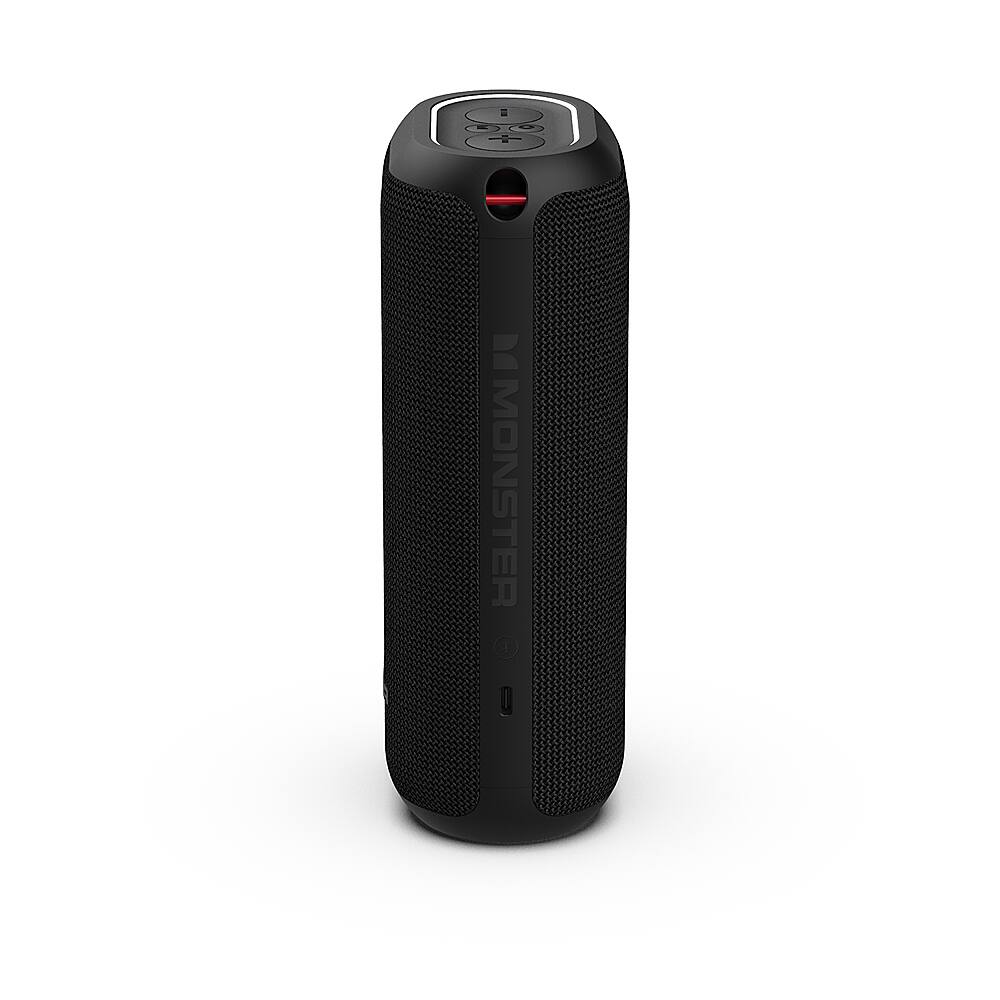 Alt View 15. Monster - DNA MAX Portable Bluetooth Speaker with Qi Wireless Charging - Black.