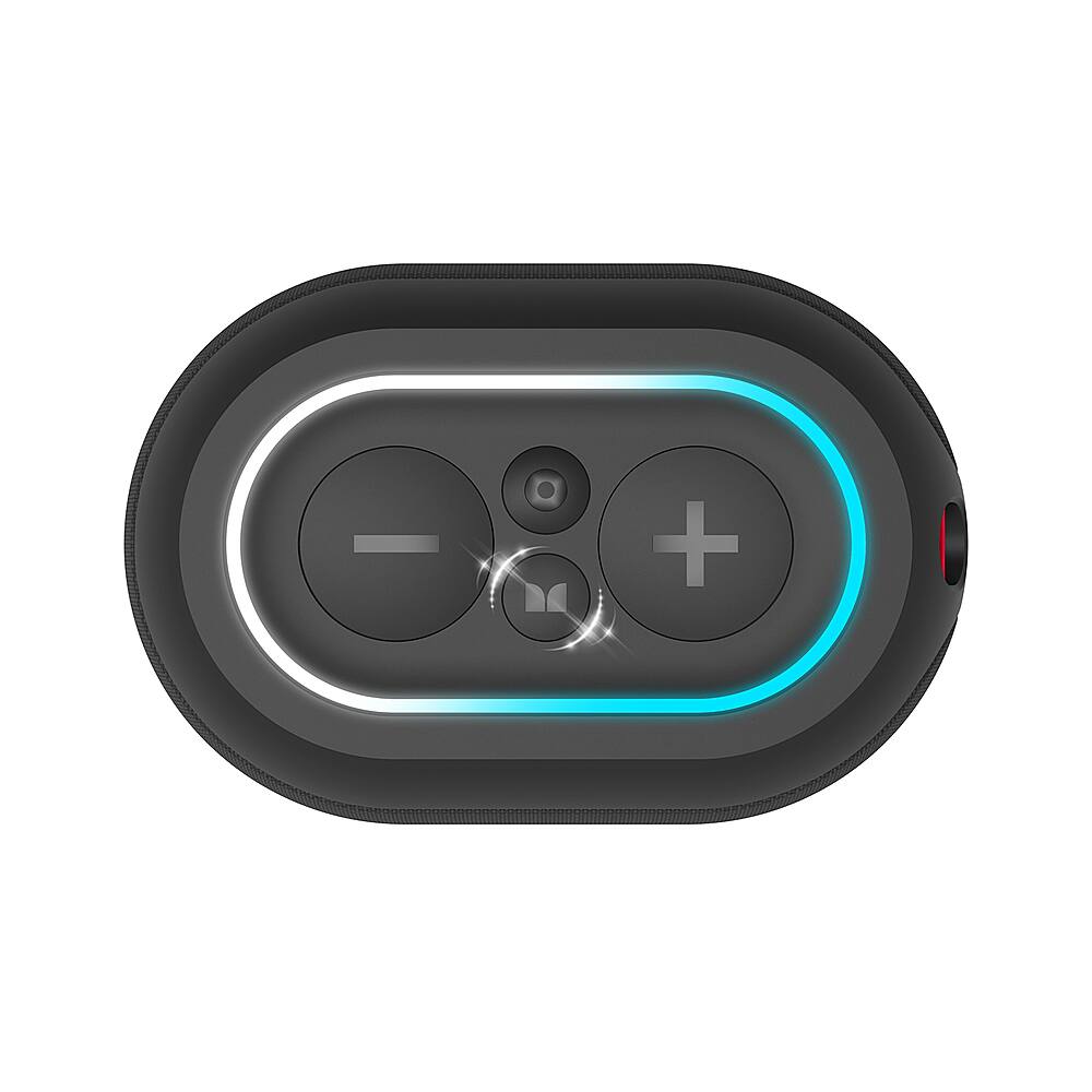 Alt View 17. Monster - DNA ONE Portable Bluetooth Speaker with Qi Wireless Charging - Black.